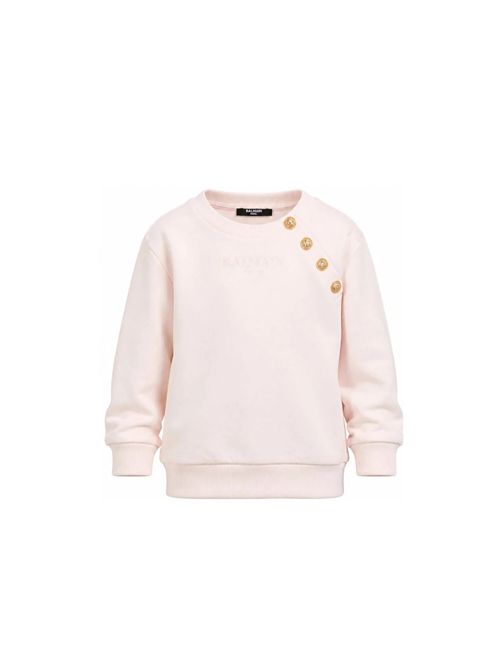 Felpa, bambina, logata. BALMAIN | BZ4B30 Z3183508OR